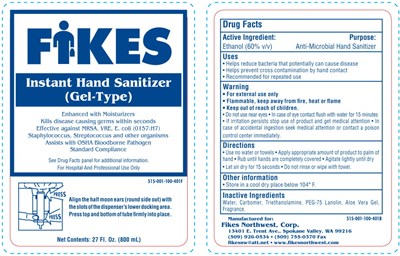 Principal Display Panel (FIKES Instant Hand Sanitizer)