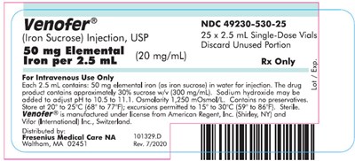 2.5 mL Box Label (fmc) (Venofer Fresenius 3)