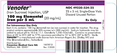 5 mL Box Label (25 Pack) (FMC)