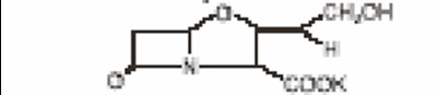 Molecular structure 2 - amoxicillin and clavulanate potassium  02