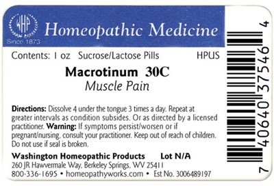 Macrotinum Label Example (Macrotinum30c1oz Label)