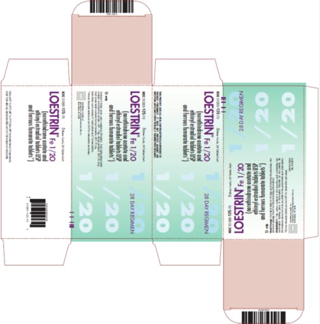 Ndc 51285 125 Loestrin Fe 28 Day Norethindrone Acetate And