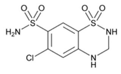 Hydrochlorothiazide Structural Formula (Image 02)