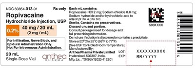 "image Description" (40mg 20ml Container Label)