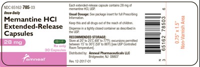 memantine-hcl-extended-release-capsules-9.jpg 28mg label - memantine hcl extended release capsules 9