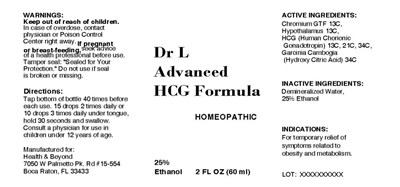 Dr. L Advanced Hcg Formula (Mm1)