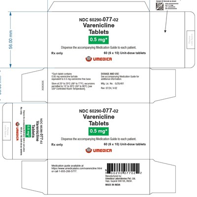 Image Description (Varenicline Tablets Carton 0pt5mg)
