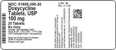 Label (51655 350 20)