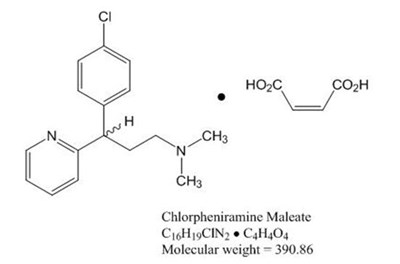 Chlorpheniramine Maleate Structural Formula (Image 02)