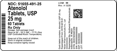 Label (51655 491 25)