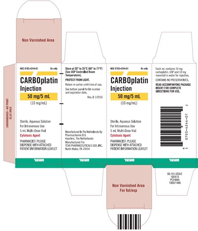 Carton 50 mg/5 mL (Carboplatin Injection Solution A077269 2)
