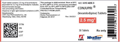 conjupri-02.jpg PRINCIPAL DISPLAY PANEL - 2.5 mg Tablet Bottle Label - conjupri 02