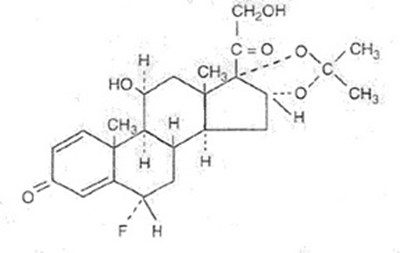 Flunisolide (Structural formula) - structure0001