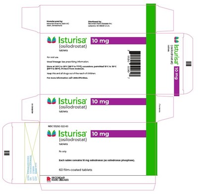 Isturisa (osilodrostat) tablets, 10 mg label - image 03
