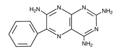 Triamterene Structural Formula - triamterene hctz tabs usp structure 1