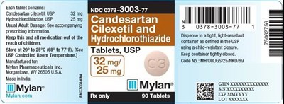 image-05.jpg Candesartan Cilexetil and Hydrochlorothiazide Tablets 32 mg/25 mg Bottle Label - image 05