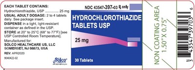Container Label 25 mg (Hctz Container Label 25mg)
