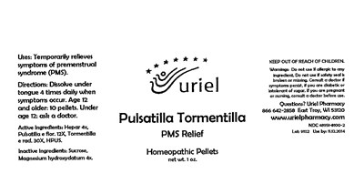 Pulsatilla Tormentilla Pellets Bottle Label (Pultorp01)