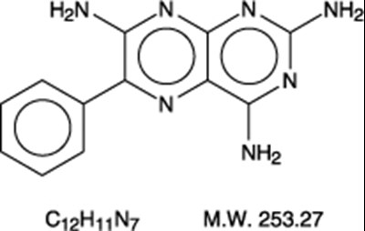 Triamterene Chemical Structure (2817a13e 1e33 4429 8eca 78dc1191aa3d 01)