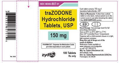 Trazodone Hyadrochloride Tablets, Usp (C143f2d9 F753 4519 B4ee 2f60583c3307 12)