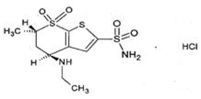 Chemical Structure (Dorzolamide Timolol Str1)