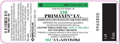 Single-Dose ADD-Vantage Vial 250 mg - primaxin iv 05