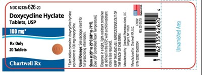 doxycycline-07.jpg PRINCIPAL DISPLAY PANEL - 100 mg Tablet Bottle Label - doxycycline 07
