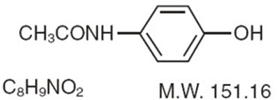 Acetaminophen Chemical Structure (Hydrocodone 02)