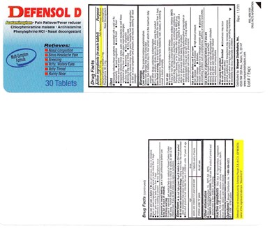 Defensol D Tabs Label (Defensold30)