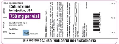 Cefuroxime for Injection, USP 750 mg, Vial Label - 4d14b1a4 39d2 4e96 b84d e193fbc99b16 03