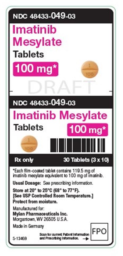 Imatinib Mesylate Tablets 100 mg Unit Carton Label (Image 07)