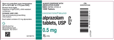 alprazolam-05.jpg Principal Display Panel - 0.5 mg Bottle Label - alprazolam 05