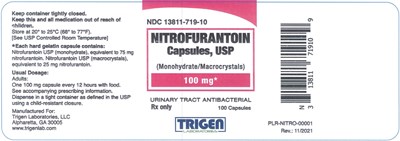 Nitrofurantoin Capsules Usp 100 mg-container Label (Nitrofurantoin 4)
