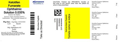 Ketotifen Fumarate Ophthalmic Solution 0.035% (72485617 3)