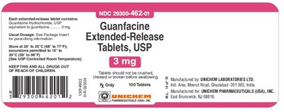 Guanfacine Extended-release Tablets (3mg)