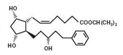 Chemical Structure - xalatan 01