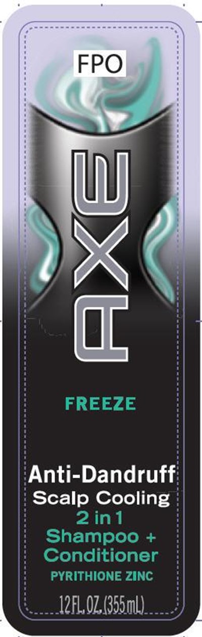 Axe Freeze Antidandruff Shampoo 12oz Front Pdp (Axefreezesh12ozfront)