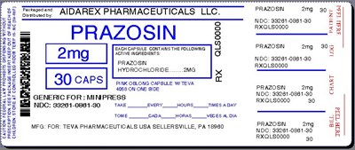 Image Label (Prazosin HCl 1mg 2mg Cap For Teva And Pliva 3)