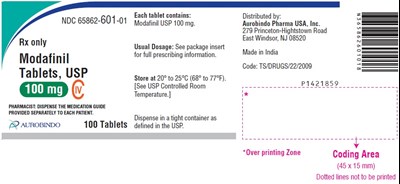 modafinil-fig1.jpg PACKAGE LABEL-PRINCIPAL DISPLAY PANEL - 100 mg (100 Tablets Bottle) - modafinil fig1