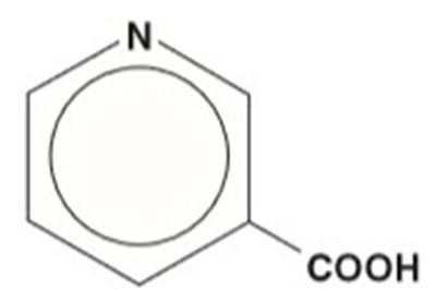 niacin-01.jpg Chemical Structure - niacin 01