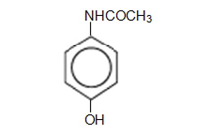 Chemical Structure - acetaminophen 01