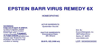 Epstein Barr Virus Remedy 6x (Mm1)