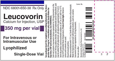 Vial Label - Leucovorin Calcium for Injection USP 350mg per vial - leuco vial 350mg v4