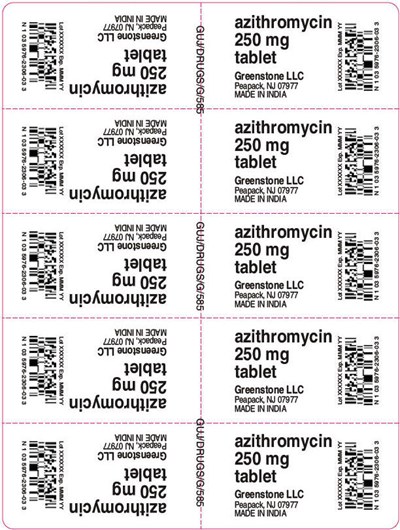 azithromycin-07.jpg PRINCIPAL DISPLAY PANEL - 250 mg - Unit Dose Blister Pack - azithromycin 07