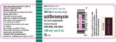 azithromycin-12.jpg PRINCIPAL DISPLAY PANEL - 300 mg Bottle Label - azithromycin 12