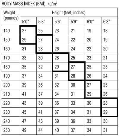 Bmi Table (Figure 002 Bmi Table)