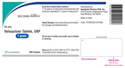 valacyclovir-fig3.jpg PACKAGE LABEL-PRINCIPAL DISPLAY PANEL - 1 gram (100 Tablet Bottle) - valacyclovir fig3