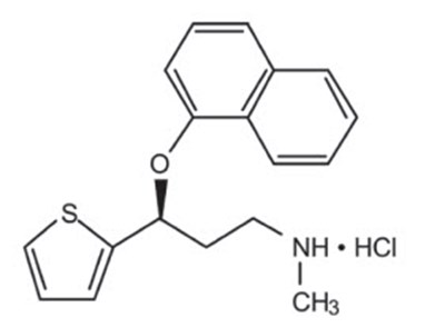 Chemical Structure - duloxetine 01