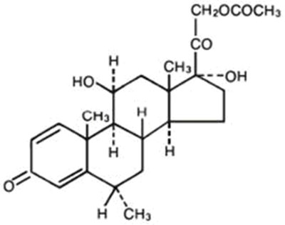 Structural Formula - methylpred acetate usp teva 1