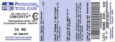 Principal Display Panel (36 mg Tablet Label)